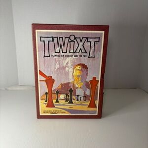 Twixt 3M Bookshelf Strategy Board Game 1962 Complete W/directions pieces & board